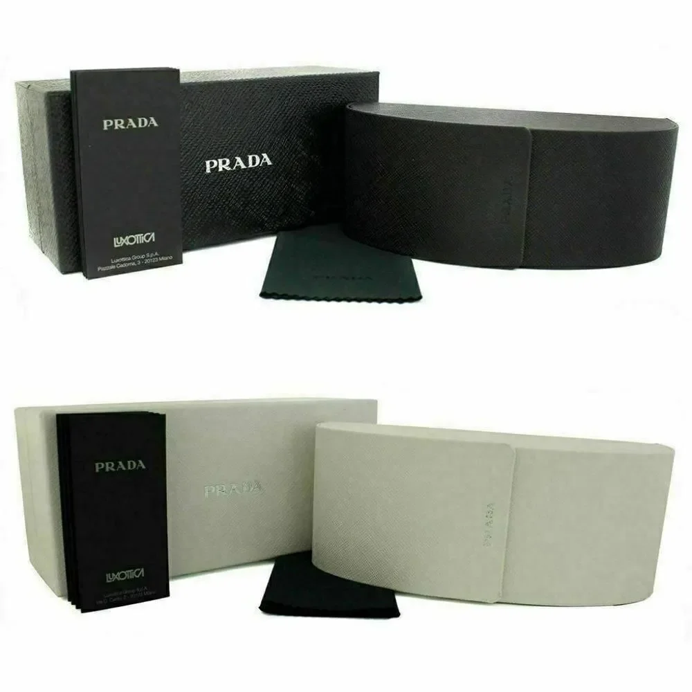 Prada Oval Eyeglasses Pink Gold W/Demo Lens